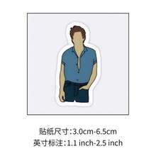 xiqixin 60入組Charlie Puth防水貼紙，適用於筆記本、手提電腦、水壺、日誌和行李箱 - 彩色 - 查看 2