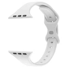 1 dây đeo đồng hồ silicon siêu mỏng, tương thích với Apple Watch, phiên bản thể thao dành cho nữ, kích thước 38mm, 40mm, 41mm, 42mm, 44mm, 45mm, 46mm, 49mm; Dây đeo cao su mỏng, tương thích với Apple Watch Ultra, S10, 9/8/7/6/5/4/3/2/1, dòng SE - trắng - Xem 5