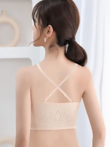 3 szt. Zestaw biustonoszy damskich bez ramiączek, biustonosz push-up i antypoślizgowy, bezszwowy, owinięty w klatkę piersiową i biustonosz z niewidocznymi plecami, bielizna - Wielokolorowe - Zobacz 3