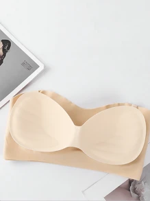 3 szt. Zestaw biustonoszy damskich bez ramiączek, biustonosz push-up i antypoślizgowy, bezszwowy, owinięty w klatkę piersiową i biustonosz z niewidocznymi plecami, bielizna - Wielokolorowe - Zobacz 8