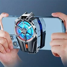 Nuevos ventiladores de enfriamiento X52 recargables para teléfonos móviles, enfriador silencioso con tres velocidades ajustables, radiador para juegos de teléfonos celulares - Multicolor - Ver 5
