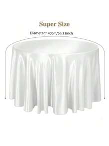 1pc Golden Satin Tablecloth/Table Runner Decoration For Wedding/Party/Banquet/Event Dining Table Decor, For Restaurant/Kitchen - Gold - View 7
