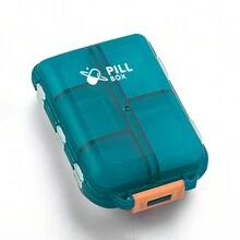 Hộp thuốc kín di động 10 lưới, Hộp thuốc nhỏ hai lớp, Hộp đựng thuốc di động, Thích hợp cho cắm trại ngoài trời, đi bộ đường dài và câu cá - Chống ẩm và an toàn! - Nhiều màu - Xem 13