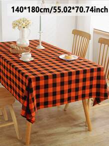 1 pieza Mantel Vintage de Cuadros, estilo moderno y sencillo, tela de poliéster antiarrugas, cubierta cuadrada decorativa para mesa de comedor, cocina, sala de estar, fiestas y picnic
