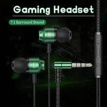 KZ Metal Hifi Wired Earphones 3.5mm AUX Connector With HD Mic Gaming Music Sport Headphones Bass Surround Sound Headsets L Bending 90 Degrees IN-Ear Earbuds