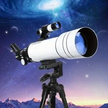 Professional Astronomical Telescope, 150x Magnification, 400mm Focal Length, Ideal For Deep-Space Observation, Moon & Star Gazing, And A Great Gift Option For Festivals. Comes With A Phone Holder And A Solar Filter For Outdoor Celestial Observation.
