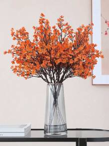 2pcs-Artificial Flowers Fake Breath Flowers Bulk,Silk Flowers Fall Decorations, Kitchen Office Bedroom Dining Table Centrepieces Autumn Decorations, Thanksgiving Fall Wedding Decor, Home Decor Diy, Halloween Party Decorations Fall Autumn,Christmas