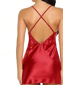 Women Nightgowns & Sleepshirts - 玫瑰紅 - 查看 4