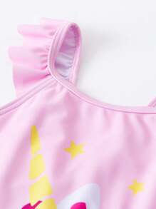 mini bala Traje de baño de una sola pieza ligero para bebé niña con protección solar para el verano