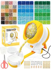 1pc Electric Beading Machine Kit - USB Powered Automatic Beading Threading Device For DIY Jewelry Making, Creative Hand-Woven Bracelet, Quick Rotating Beads For Polymer Clay And Seed Beads - Bead Stringer - View 11