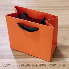 1/2/4pcs Orange Jewelry Gift Box For Ring, Earring, Necklace, Pendant - Orange - View 11