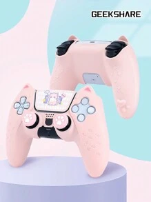 GeekShare Cat Ear Silicone Game Gamepad Case And Cat Paw Button Cover