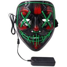A Poptrend Halloween Mask LED Light Up Masks For Festival Cosplay Halloween Costume Masquerade Parties,Carnival,Gifts - Multicolor - View 11