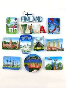 1pc Kawaii Souvenirs Fridge Magnets - Office And Kitchen Decor Whiteboard Stickers - Cute Kitchen Utensils Magnets - Perfect For Christmas And New Year Gifts - Home Decor Must-Have, Living Room Decor Birthday School Decor School Surprise Dormitory Decor Back To School School Supplies