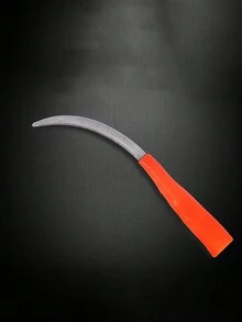 1pc Stainless Steel Hard Steel Farming Sickle With Sharp Serrated Blade, Plastic Handle Anti-Slip Small Sickle For Weeding And Rice Harvesting,Garden Tools, Gardening Tools For Garden - Multicolor - View 7