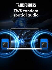 TRANSFORMERS TF-Y02 无线扬声器，台式电脑扬声器，户外长播放时间立体声低音，支持 TF 卡，RGB 照明，带挂带的便携式无线扬声器 - 黑色 - 查看 4