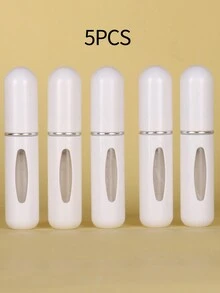 5/10/20/50pcs 5ml Plastic Bottom Refillable Perfume Bottle - Portable Spray Bottle For Refilling - Great Gift For Friends & Family - Ideal For Home, Bathroom Decoration & On-The-Go Travel
