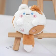 1 Mèo Sang Trọng Mặt Dây Chuyền Dễ Thương Béo Cơ Thể Anime Mèo Con Plushies Trang Trí Mềm Thú Nhồi Bông Búp Bê Móc Khóa Ba Lô Quyến Rũ Quà Tặng - màu đen - Xem 6