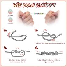 Kit d'accessoires de perles de lettres DIY, convivial pour les débutants, jouet en perles pour la fabrication de bracelets et de colliers faits à la main, matériel de fabrication de bijoux, ensemble de perles et d'accessoires, emballé pour l'exportation