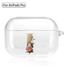 硅胶耳机盒兼容 Airpods Pro 印刷金色字母无线蓝牙耳机充电盒保护套 - AirPods Pro (Clear) - 查看 11