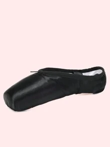 Women's Ballet Shoes, Satin Ballet Shoes, Lace Ballet Shoes, Paper-Sole Ballet Shoes - Black - View 3