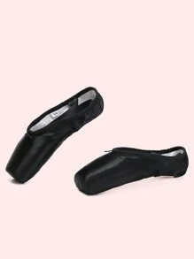 Women's Ballet Shoes, Satin Ballet Shoes, Lace Ballet Shoes, Paper-Sole Ballet Shoes - Black - View 4