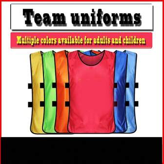 Solid Color Sports Team Vest For Football Training And Competition, Outdoor Activities, Team Building Exercises