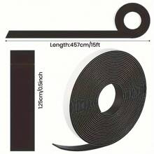 1 rollo de 3 metros de cinta magnética autoadhesiva flexible con un adhesivo fuerte, lámina magnética suave, cinta magnética perfecta para proyectos y organización