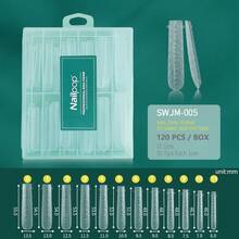 Nailpop 120Pcs/Box Dual Nail Forms,3D Snake Skin Pattern False Nails Tips Gel Nail Mold For Nail Extension Polygel Building DIY Home - Multicolor - View 9