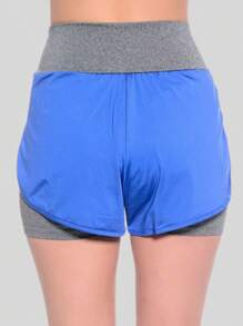 Women Sports Shorts - Xanh đậm - Xem 3