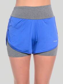 Women Sports Shorts - Xanh đậm - Xem 2