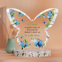 1 pieza, Regalo para amiga especial, Regalo para mejor amiga, Regalo de cumpleaños, Regalo para amigo, Regalo para mi mejor amiga, Regalo de cumpleaños para mejor amiga, Regalo significativo de recuerdo, Regalo de boda de Navidad para una amiga, Hermosa placa acrílica de mariposa - Multicolor - Ver 8