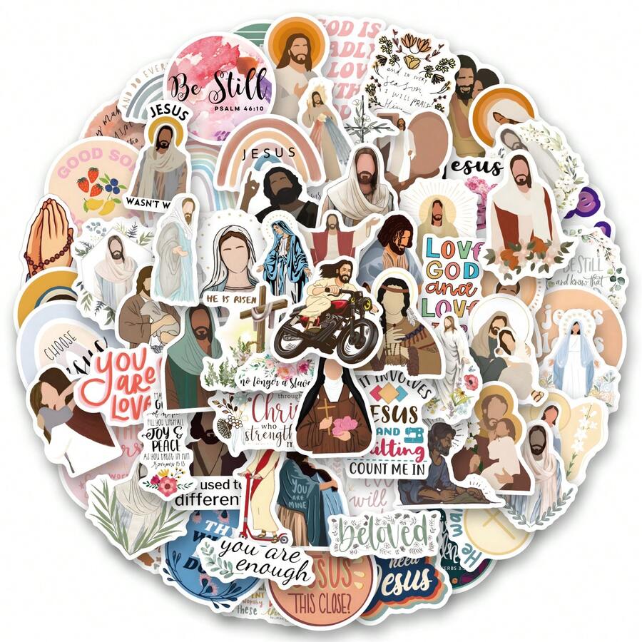 Christmas Decoration 120Pcs Christian Inspirational Stickers, Bible