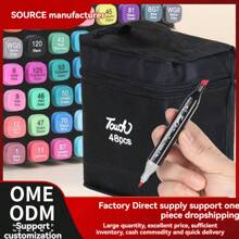 Touch 双头黑色马克笔套装速干油性彩色画笔儿童大水彩笔小学生用 - 彩色 - 查看 8