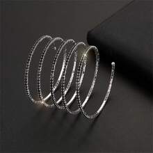 Strass Armreif Schmuck Für Frauen, Mehrschichtiger Armreif Oberarm Schmuck Kristall Silber Prom Brautschmuck Armband Für Party Braut Hochzeit - mehrschichtiges Armband - Übersicht 20