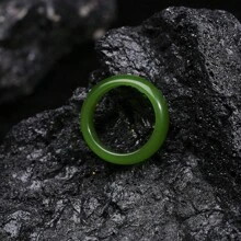 Pinannie 1件糖果色翡翠戒指，男女皆宜情侶戒指，珠寶禮物訂婚結婚戒指寬7.5mm - 男女通用 - 查看 43