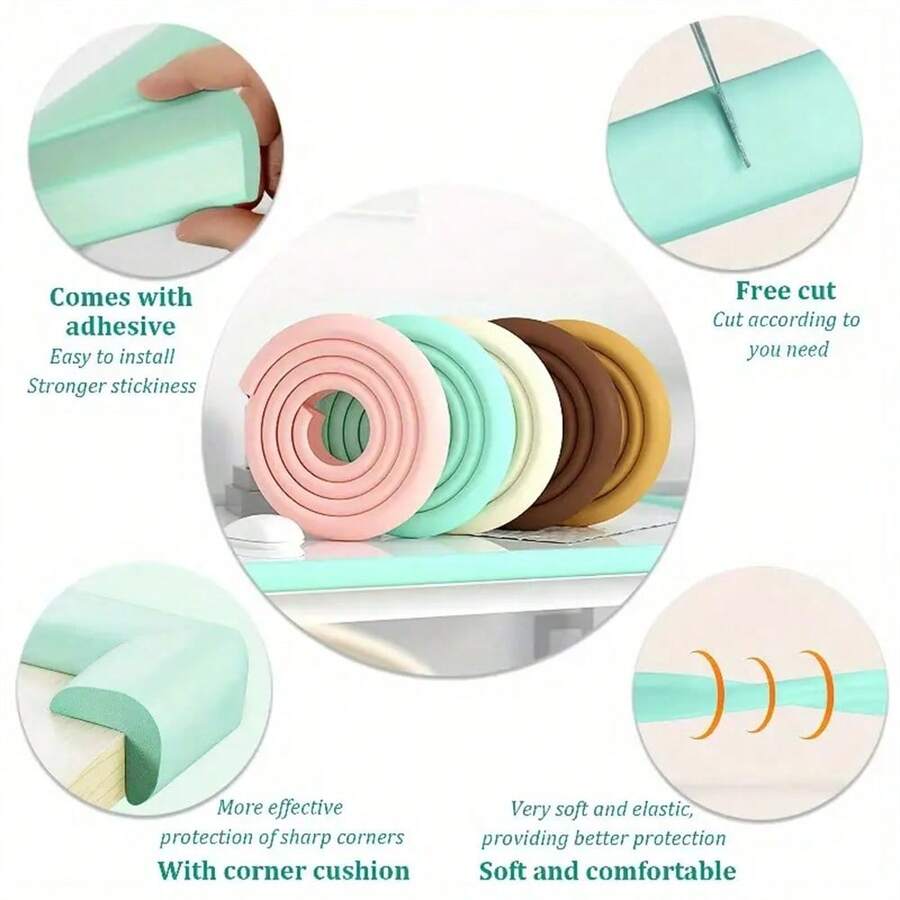 1 Roll Children Safety Edge Cushion, Thick Baby Table Edge & Window