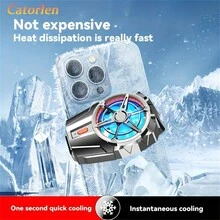 Nuevos ventiladores de enfriamiento X52 recargables para teléfonos móviles, enfriador silencioso con tres velocidades ajustables, radiador para juegos de teléfonos celulares - Multicolor - Ver 1
