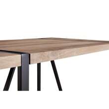 Modern Minimalist MDF  Color Desktop, Black- Metal Legs, All Sized Dining Table, Computer Desk, Office Desk, Kitchen Table, For4- 6 Seat.Suitable For Kitchen, Dining Room, Living Room - 如圖所示 - 查看 3