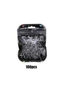 Nail Charms Nail Supplies Clear Nail Gems Art Black Nail Gems Transparent Rhinestone, Transparent Nail Drill 30/50/100Pcs Nail Tip Bottom Rhinestone Multi Color Mixed Packaging Nails