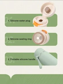 Stainless Steel Vacuum Insulated Cup, High-Capacity And Stylish Bullet-Shaped Bottle With Strap, Portable And Minimalist Design Water Bottle Back To School