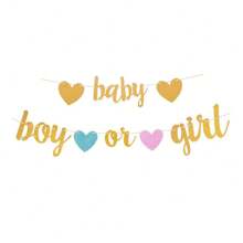 Gender Reveal Birthday Party Backdrop Decoration Pull Flag, Birthday Party Wall Decor Pull Flower Banner,Christmas
