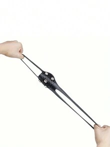 2 chiếc bọc giày tuyết 5 răng chống trượt cho các hoạt động ngoài trời trên băng/tuyết - màu đen - Xem 5