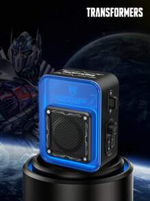 TRANSFORMERS TF-Y02 无线扬声器，台式电脑扬声器，户外长播放时间立体声低音，支持 TF 卡，RGB 照明，带挂带的便携式无线扬声器 - 黑色 - 查看 1