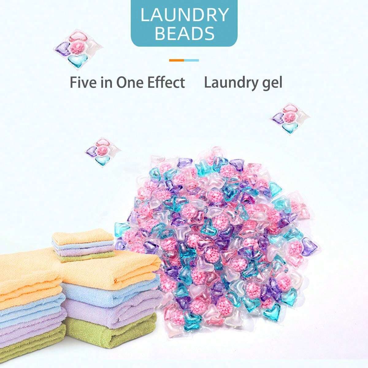 30pcs Laundry Detergent Beads, LongLasting Fragrance And Strong Stain