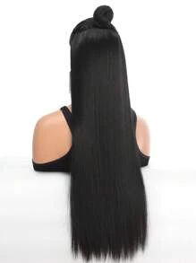 20" 24" 28" 32" 40" Synthetic Hair Extensions Hairpiece 5 Clips Long Straight Heat Resistant Hair Piece Natural  Hairstyle For Women Daily Used - Black - View 5