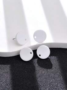 20入組女士亞克力糖果色鋼針耳環，時尚DIY珠寶製作組件和配件