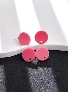 20入組女士亞克力糖果色鋼針耳環，時尚DIY珠寶製作組件和配件