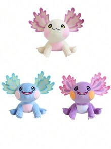 30 厘米/11.81 英寸卡通可爱墨西哥钝口螈毛绒玩具卡哇伊墨西哥钝口螈填充动物毛绒玩具儿童生日派对家居女孩房间装饰圣诞节万圣节感恩节家居装饰创意礼物 - 彩色 - 查看 1