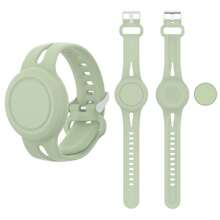 Wasserdichtes Silikonarmband kompatibel mit Airtag Antiverlust-Gerät, Stiftschnallenschutzgehäuse aus Silikon, farbige Silikonversion, weiches Silikon, wasserdicht, staubdicht, kratzfest, super süß und interessant, enthält 2 Silikonhüllen (Hinweis: Nur die Schutzhülle ist enthalten, Airtags sind nicht enthalten)